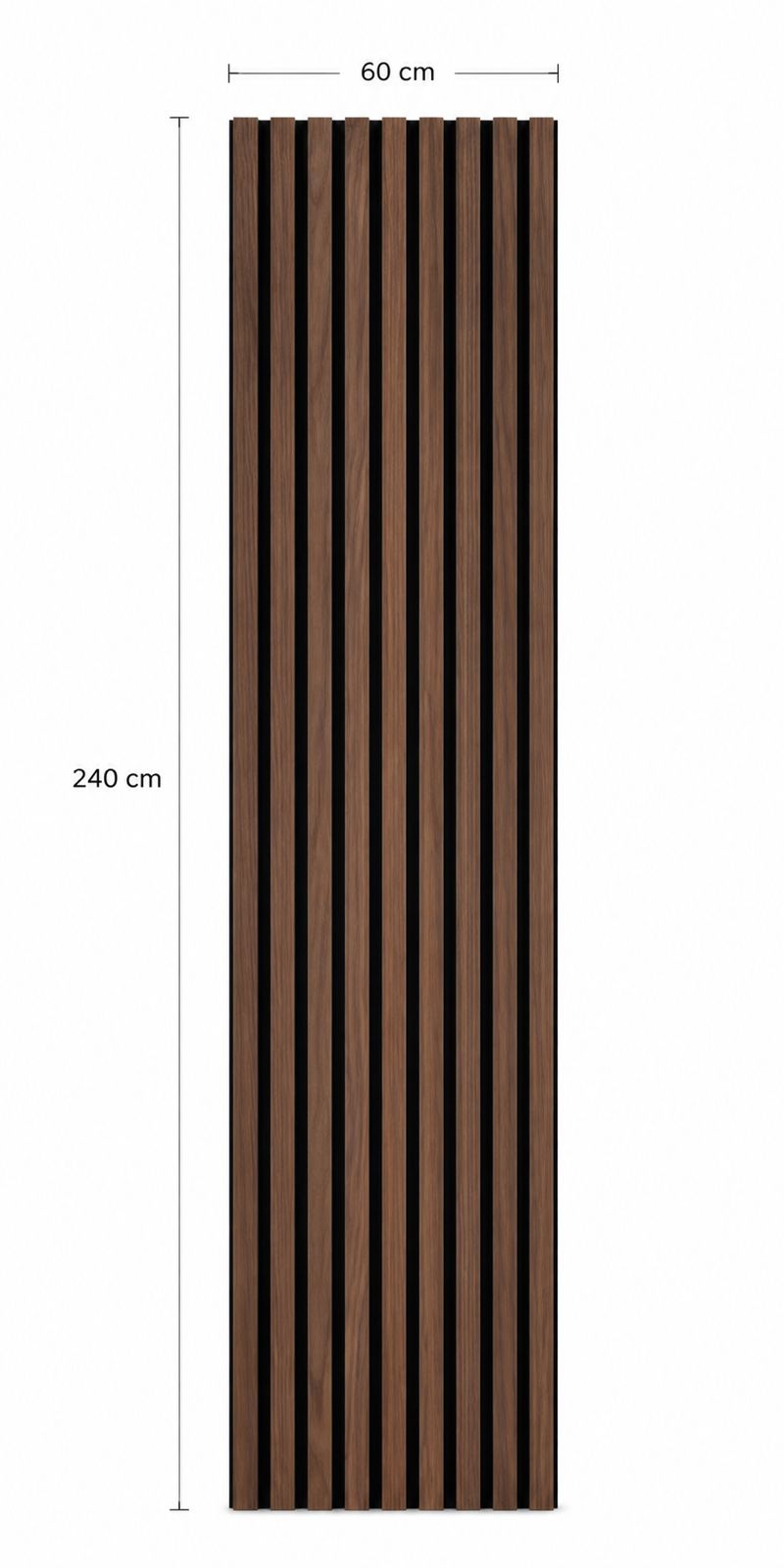 Acoustic Panel - Rustic Brown Oak 240cm